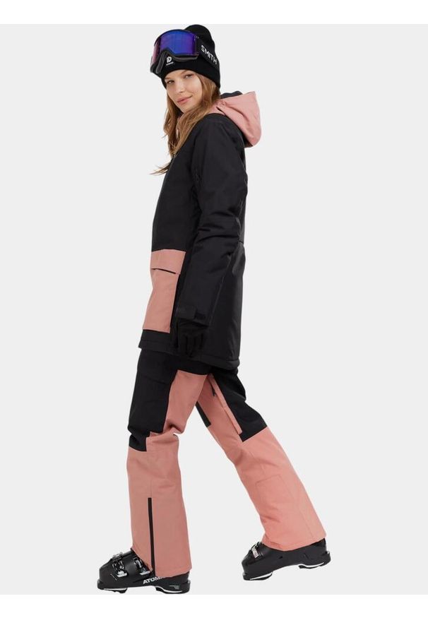FUNDANGO - Ski Overal Damski Fundango Sakura ECO Bib. Kolor: różowy, wielokolorowy, czarny. Materiał: materiał. Sezon: zima. Sport: narciarstwo