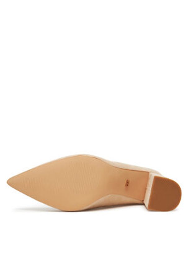 DeeZee Czółenka KB-008A Beżowy. Kolor: beżowy. Materiał: materiał