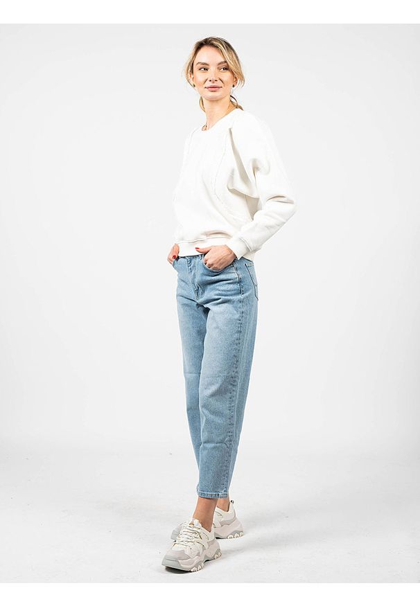 Pepe Jeans Bluza "Esther" | PL581254 | Esther | Kobieta | Kremowy. Kolor: kremowy. Materiał: bawełna, poliester. Wzór: aplikacja