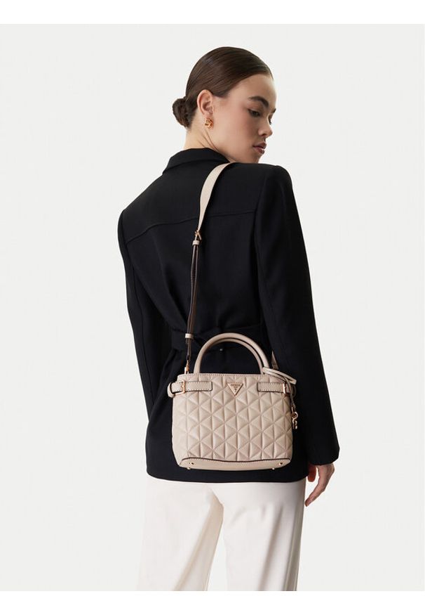 Guess Torebka Paisleigh HWQG98 83050 Beżowy. Kolor: beżowy. Materiał: skórzane