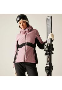 DARE 2B - Kurtka narciarska damska z membraną Issy Dare 2b. Kolor: czarny, różowy, wielokolorowy. Materiał: tkanina. Wzór: aplikacja. Sezon: zima. Sport: narciarstwo #1