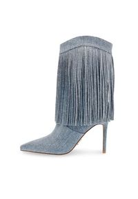 Steve Madden Kowbojki Delray Bootie SM11002946-04004-48K Niebieski. Kolor: niebieski. Materiał: materiał