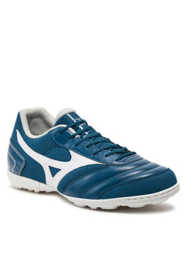 Mizuno Buty do piłki nożnej Mrl Sala Club Tf Q1GB2403 Niebieski. Kolor: niebieski. Materiał: skóra
