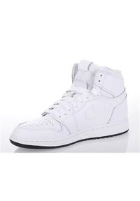 Buty do chodzenia dla dzieci Nike Air Jordan 1 Retro High OG BG. Wysokość cholewki: za kostkę. Kolor: biały, wielokolorowy. Materiał: tkanina, materiał, skóra, syntetyk. Szerokość cholewki: normalna. Model: Nike Air Jordan. Sport: turystyka piesza