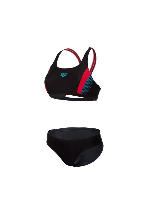 Damski 2-częściowy kostium kąpielowy Arena Threefold. Kolor: czarny
