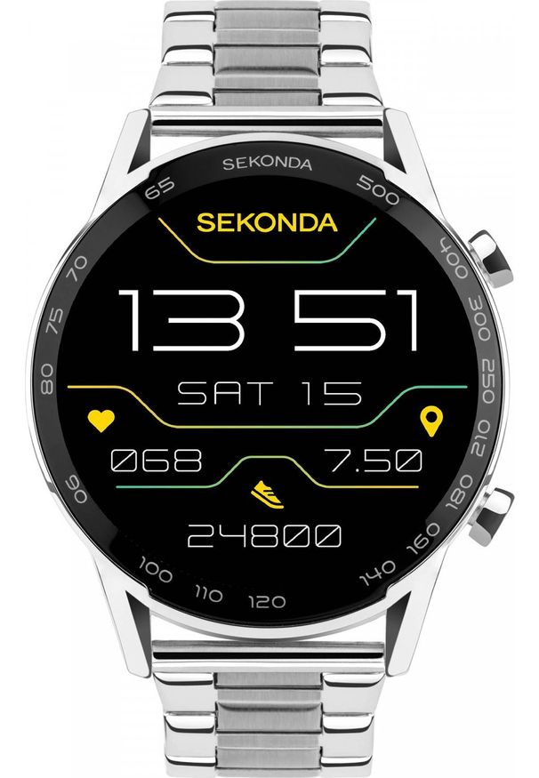 Smartwatch Sekonda Smartwatch męski Sekonda 30177 srebrny bransoleta. Rodzaj zegarka: smartwatch. Kolor: srebrny