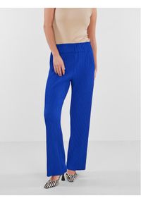 YAS Spodnie materiałowe 26028051 Niebieski Regular Fit. Kolor: niebieski. Materiał: syntetyk #1