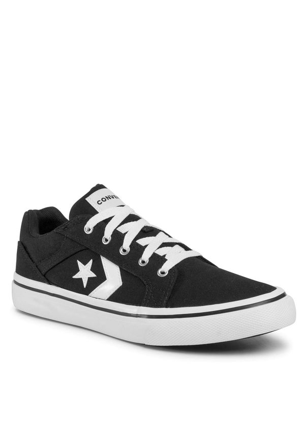 Tenisówki Converse El Distrito 2.0 Ox 167008C Black/White/Black. Kolor: czarny. Materiał: materiał