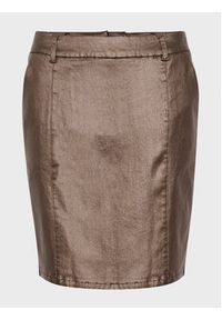 Cream Spódnica mini Duva 10610801 Brązowy Regular Fit. Kolor: brązowy. Materiał: wiskoza #8