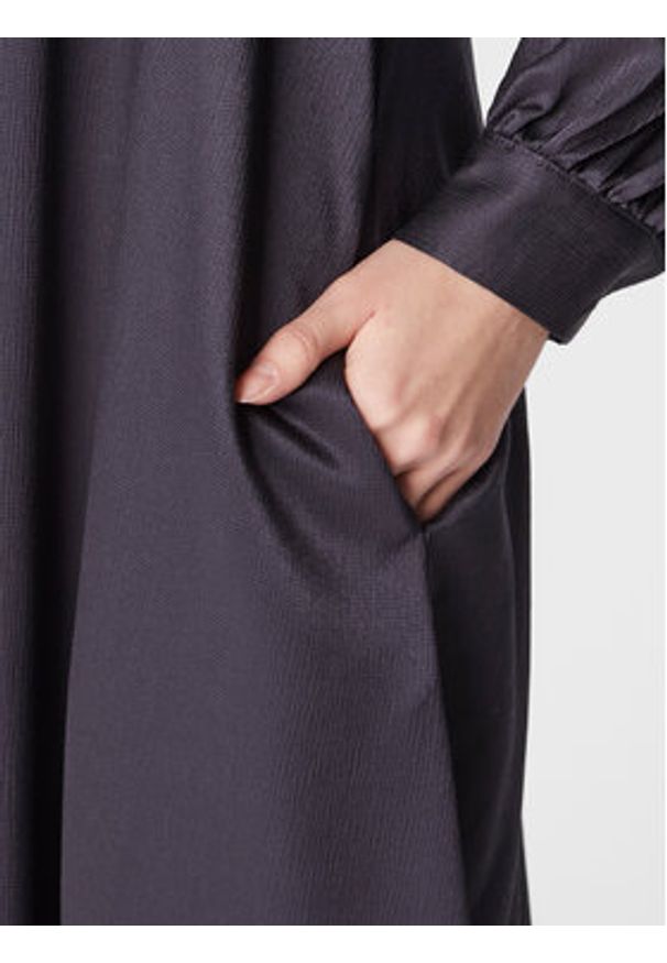 PESERICO - Peserico Sukienka codzienna S02172 Granatowy Regular Fit. Okazja: na co dzień. Kolor: niebieski. Materiał: wiskoza. Typ sukienki: proste. Styl: casual