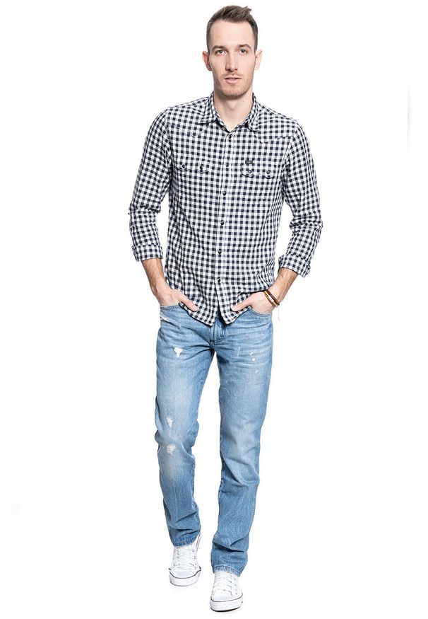 Wrangler - WRANGLER SPODNIE MĘSKIE GREENSBORO CENTER CREASE W15QY1306 112127139