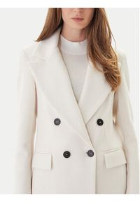Maryley Płaszcz przejściowy 25IB807/01PA Écru Regular Fit. Kolor: kremowy. Materiał: syntetyk #6