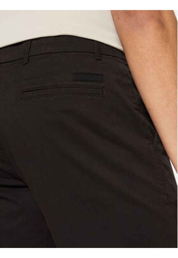 Calvin Klein Szorty materiałowe Modern Twill K10K114063 Czarny Slim Fit. Kolor: czarny. Materiał: bawełna