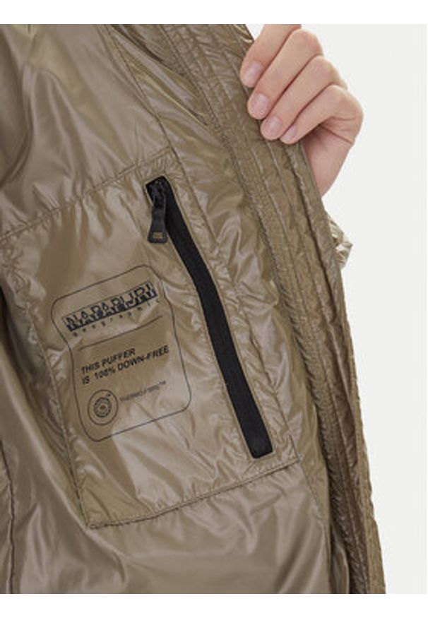 Napapijri Kurtka zimowa A-Glane NP0A4HZ5 Beżowy Regular Fit. Kolor: beżowy. Materiał: syntetyk. Sezon: zima