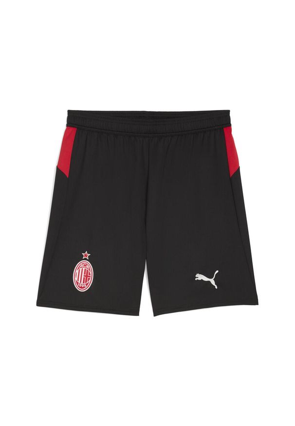 Puma - Męskie szorty AC Milan 25/26 PUMA Black For All Time Red. Kolor: czerwony, wielokolorowy, czarny. Materiał: tkanina. Sport: piłka nożna