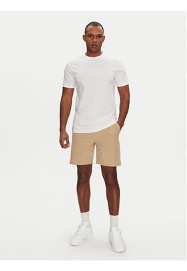 Quiksilver Szorty kąpielowe Taxer Amphibian 18" EQYHY03883 Beżowy Straight Leg. Kolor: beżowy. Materiał: syntetyk