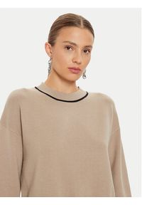 Vero Moda Sweter Saba 10318077 Beżowy Regular Fit. Kolor: beżowy. Materiał: syntetyk #5