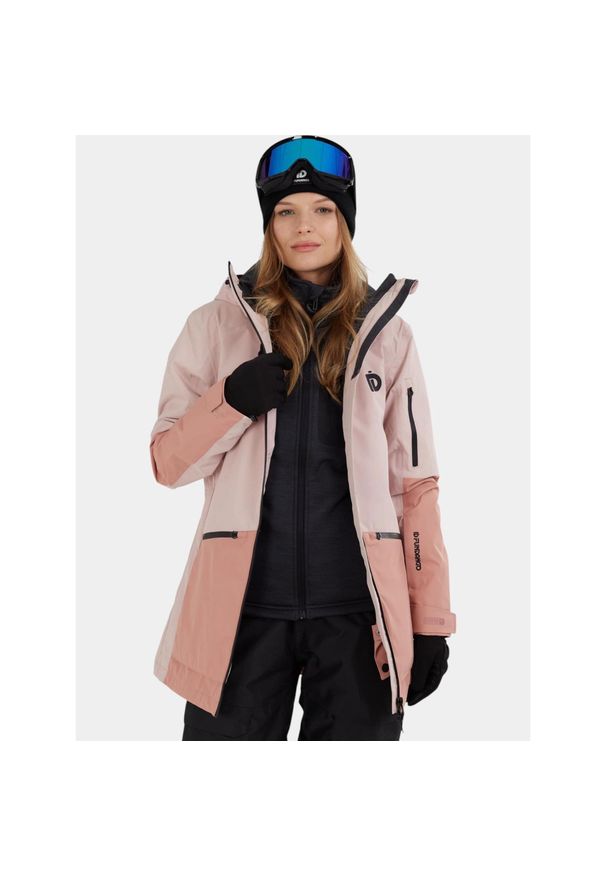 FUNDANGO - Kurtka Narciarska Damska Fundango Nashua ECO 3L. Kolor: różowy, biały, wielokolorowy. Materiał: materiał. Sezon: zima. Sport: narciarstwo