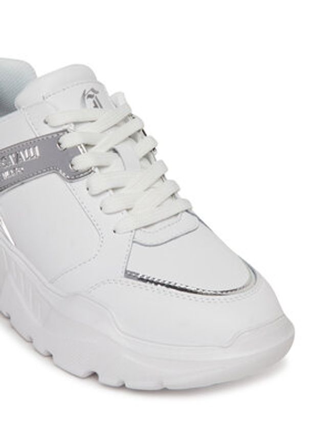 Just Cavalli Sneakersy 78RA3SL9 Biały. Kolor: biały. Materiał: skóra