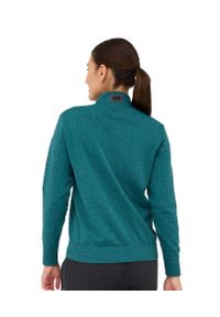 Bluza damska wełniana rozpinana Brubeck OUTDOOR MERINO. Kolor: zielony. Materiał: poliamid, elastan, poliester, wełna. Sport: outdoor
