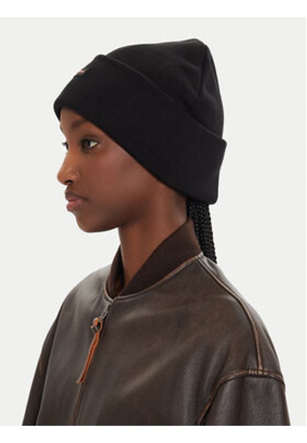 Calvin Klein Czapka Inst Patch Beanie K60K612322 Czarny. Kolor: czarny. Materiał: materiał, bawełna