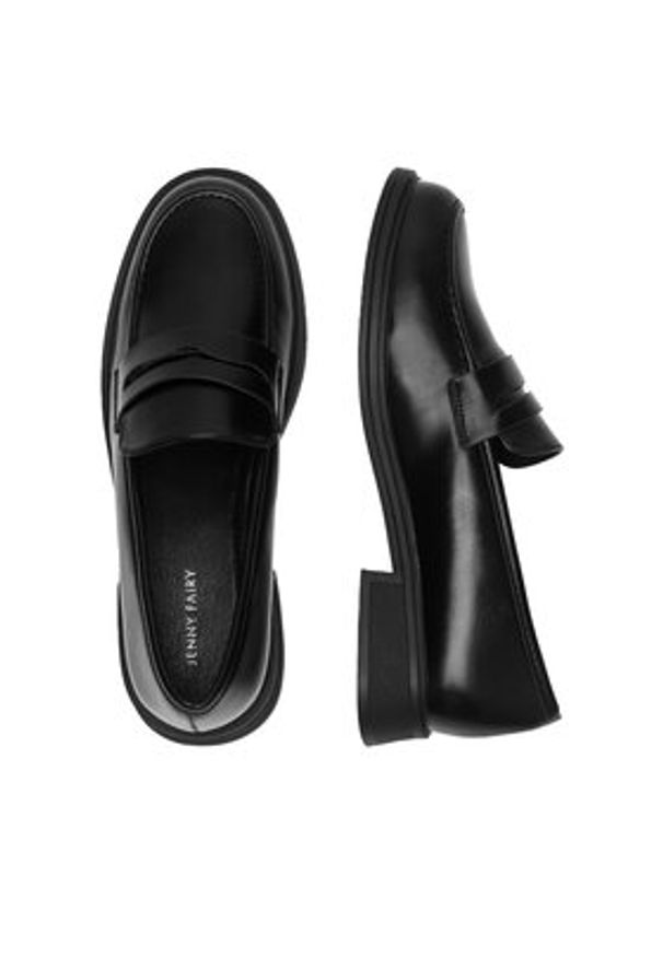 Jenny Fairy Mokasyny WFA3074-1 Czarny. Kolor: czarny. Materiał: skóra