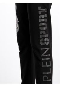 Plein Sport Spodnie dresowe F19C WJT0958 STE003N Czarny Regular Fit. Kolor: czarny. Materiał: bawełna #3