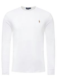 Polo Ralph Lauren Longsleeve 710760121 Biały Slim Fit. Typ kołnierza: polo. Kolor: biały. Materiał: bawełna. Długość rękawa: długi rękaw #2