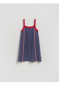 Reserved - Sukienka na ramiączkach z wiskozą - wielobarwny. Materiał: wiskoza. Długość rękawa: na ramiączkach #1