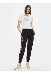 EA7 Emporio Armani Spodnie dresowe 8NTP85 TJTXZ 0203 Czarny Regular Fit. Kolor: czarny. Materiał: bawełna #5