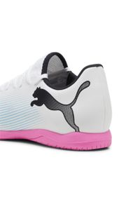 Puma - Buty piłkarskie FUTURE 7 PLAY IT PUMA White Black Poison Pink. Kolor: wielokolorowy, różowy, czarny, biały. Sport: piłka nożna