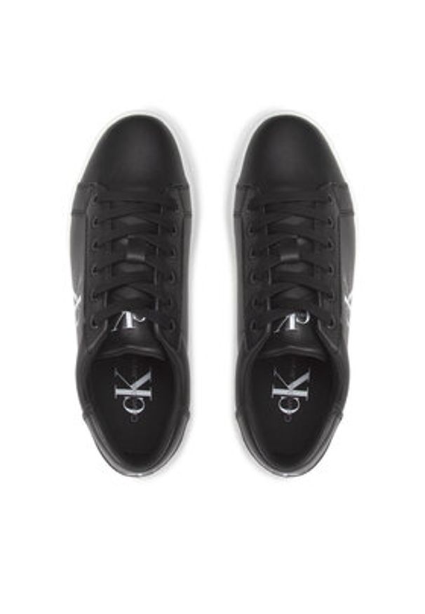Calvin Klein Jeans Sneakersy Classic Cupsole Laceup Low Lth YM0YM00491 Czarny. Kolor: czarny. Materiał: skóra