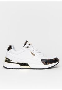 Sneakersy damskie Guess Moxea (FL12FL5MOX-WHBR). Kolor: biały. Materiał: materiał, jeans, denim. Sezon: lato #4