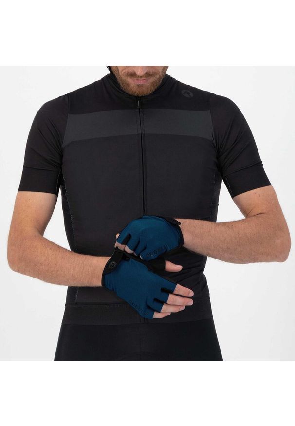 ROGELLI - Rękawiczki rowerowe męskie Rogelli Core. Kolor: niebieski, wielokolorowy, czarny. Sport: kolarstwo