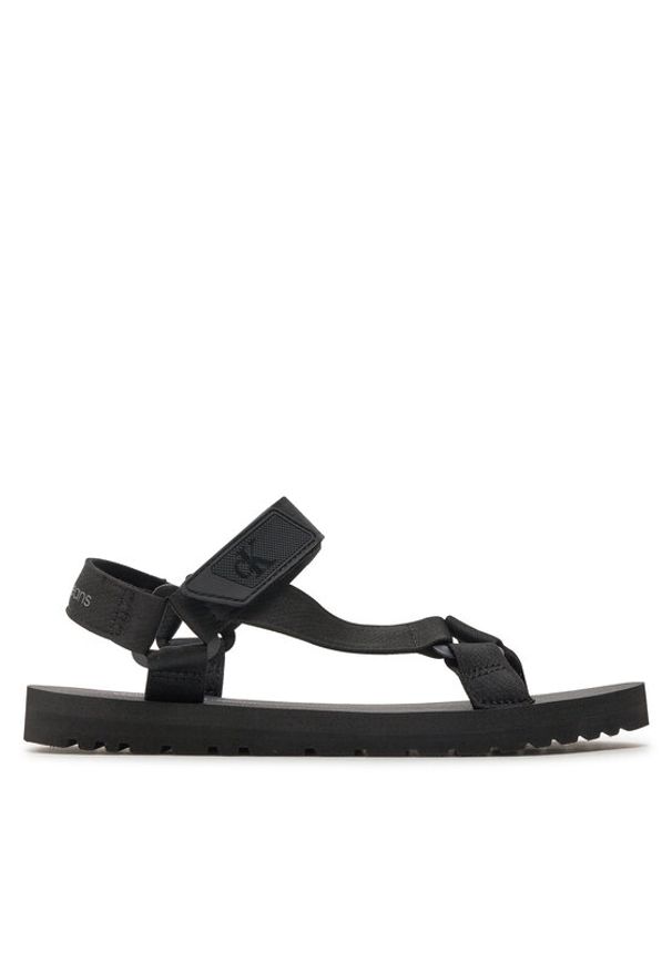 Calvin Klein Jeans Sandały Sandal Velcro Rp In Btw YM0YM00944 Czarny. Kolor: czarny. Materiał: materiał