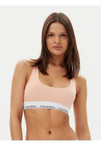 Calvin Klein Underwear Biustonosz top 0000F3785E Pomarańczowy. Kolor: pomarańczowy. Materiał: bawełna