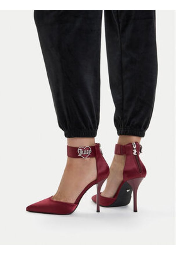 Juicy Couture Szpilki EO-LH24018-2A Bordowy. Kolor: czerwony. Materiał: materiał. Obcas: na szpilce