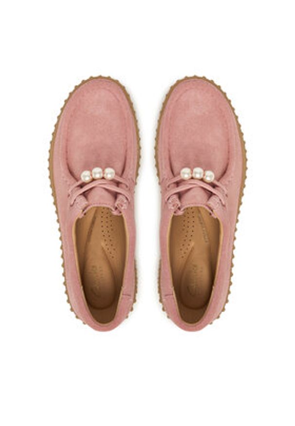 Clarks Półbuty Torhill Bee 26184585 Różowy. Kolor: różowy. Materiał: zamsz, skóra