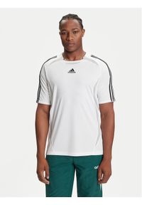 Adidas - adidas T-Shirt Teamgeist adicolor JW5874 Biały Loose Fit. Kolor: biały. Materiał: syntetyk