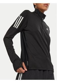 Adidas - adidas Bluza techniczna Own the Run IK7440 Czarny Regular Fit. Kolor: czarny. Materiał: syntetyk. Sport: bieganie #4