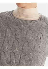 TOMMY HILFIGER - Tommy Hilfiger Sweter WW0WW43586 Szary Regular Fit. Kolor: szary. Materiał: wełna #2