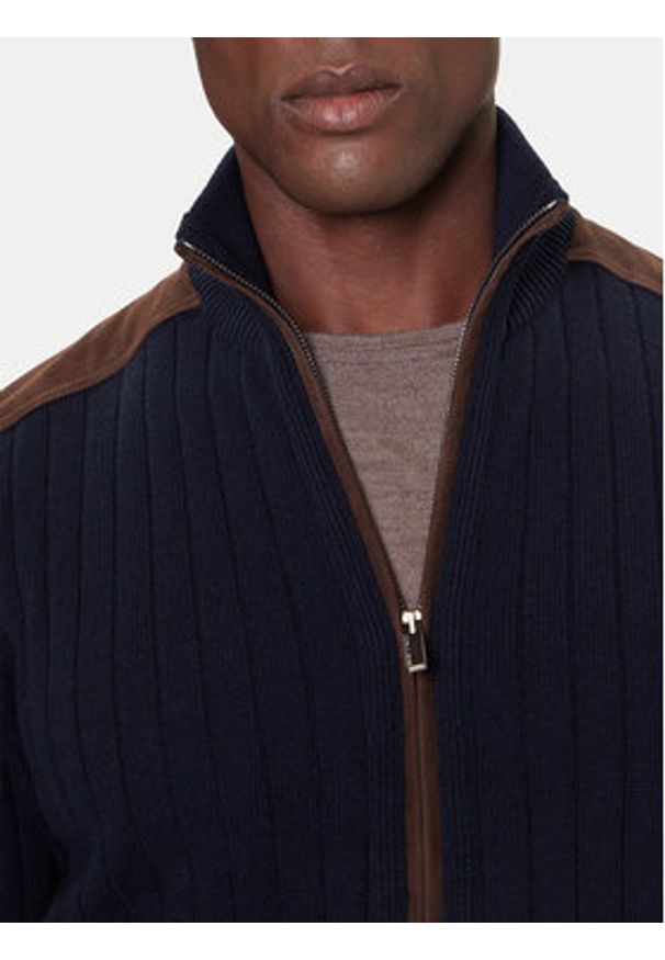 PAUL & SHARK - Paul&Shark Kardigan 15311210 Granatowy Regular Fit. Kolor: niebieski. Materiał: wełna