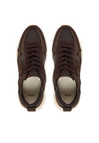 BOSS Sneakersy B Icon 50557824 Fioletowy. Kolor: fioletowy. Materiał: zamsz, skóra