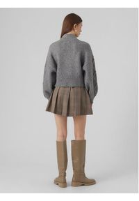 Vero Moda Spódnica mini Tracy 10299719 Beżowy Regular Fit. Kolor: beżowy. Materiał: syntetyk