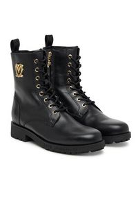 Love Moschino - LOVE MOSCHINO Trzewiki JA24254G0NIA0000 Czarny. Kolor: czarny. Materiał: skóra #4