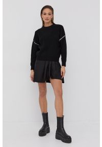 The Kooples Sweter wełniany damska kolor czarny. Kolor: czarny. Materiał: wełna. Długość rękawa: długi rękaw. Długość: długie #1