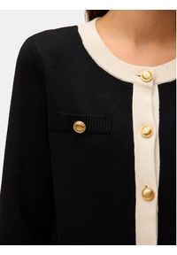 Vero Moda Kardigan Oli 10336384 Czarny Regular Fit. Kolor: czarny. Materiał: wiskoza