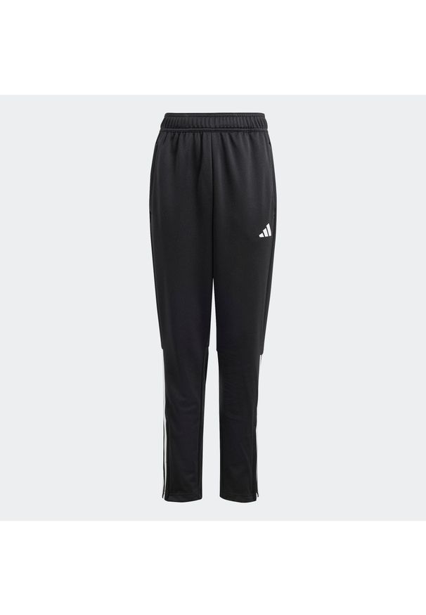 Adidas - Spodnie treningowe do piłki nożnej dla dzieci ADIDAS Sereno. Kolor: czarny, biały, wielokolorowy. Materiał: dresówka. Styl: klasyczny, sportowy