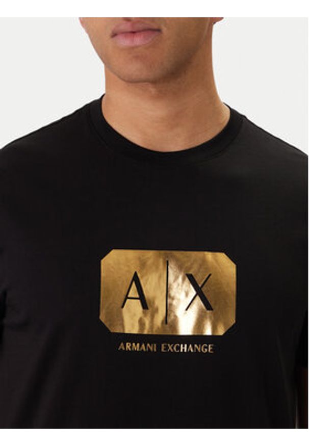 Armani Exchange T-Shirt XM002826 AF12308 UC001 Czarny Regular Fit. Kolor: czarny. Materiał: bawełna