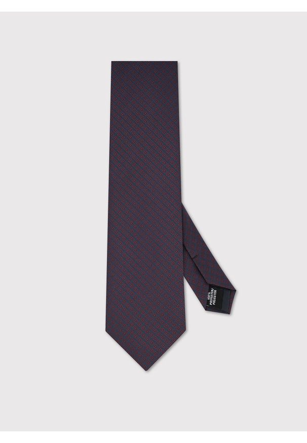 Pako Lorente - PAKO LORENTE – Bordowy krawat wewzór. Okazja: na spotkanie biznesowe. Kolor: czerwony. Materiał: poliester. Styl: biznesowy